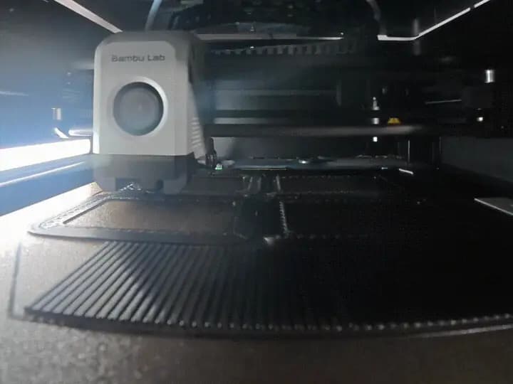 3D printer farm producing customer parts